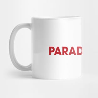 Paradise Loop red with bike Mug